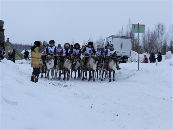 На старте